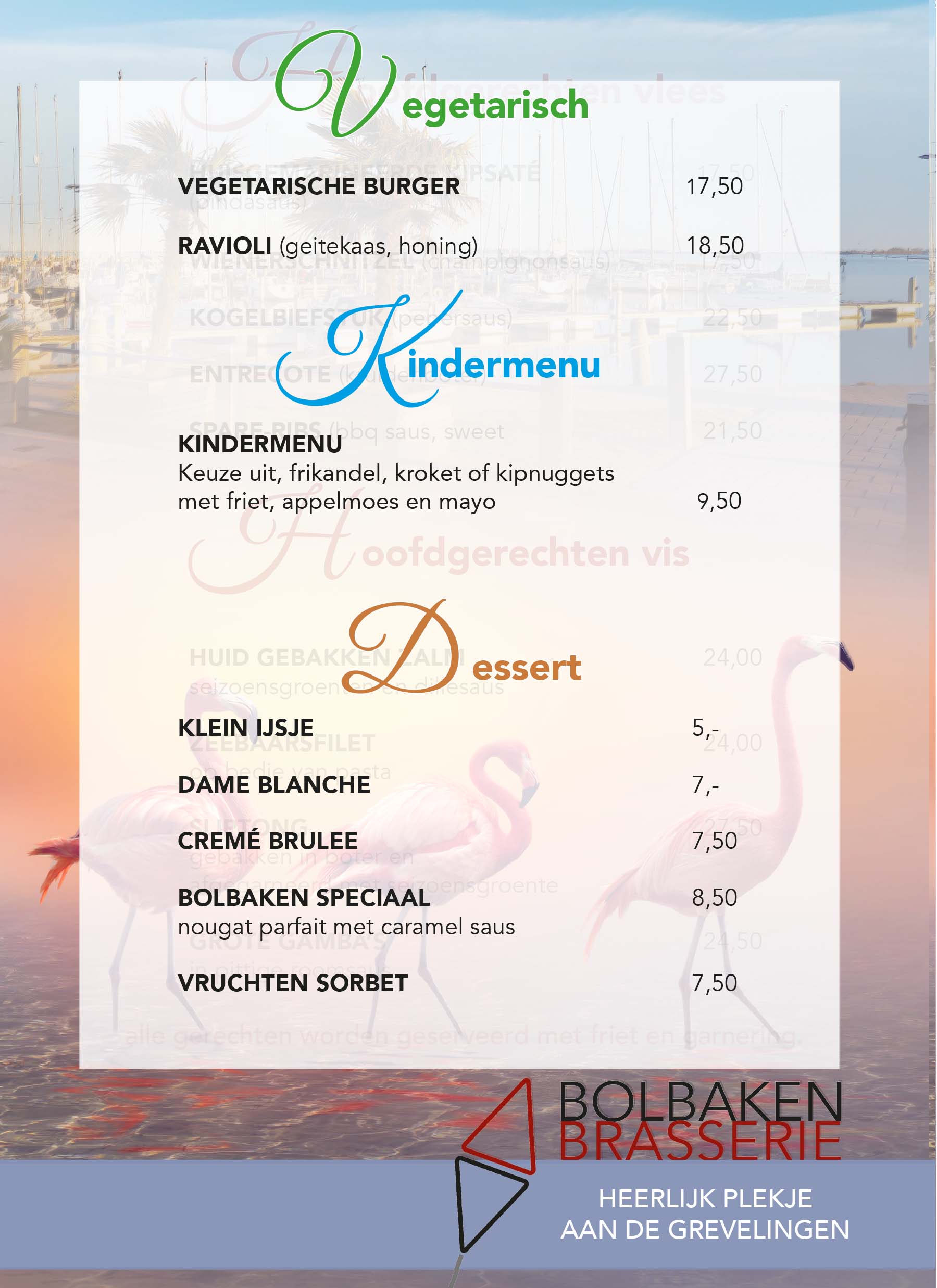 Voorgerechten Brasserie Bolbaken